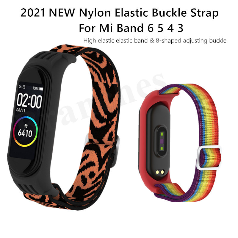 Najlonski elastični zamjenski remen za Xiaomi MI Band 6 5 4 3 Sportska narukvica MiBand 4 3 6 5 Narukvica Dodaci za pametni sat Petlja