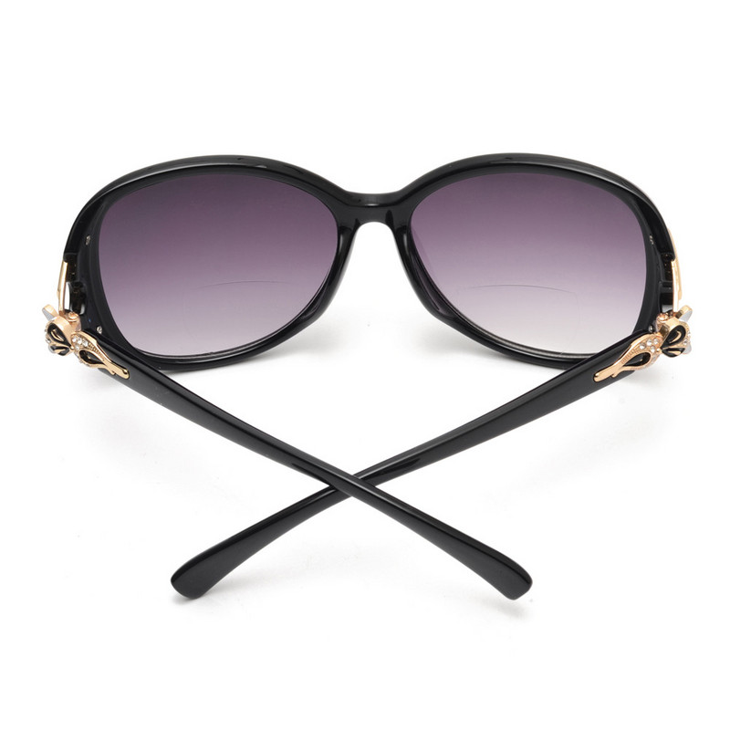 JM μεγάλα στρογγυλά γυαλιά ηλίου ανάγνωσης διπλής εστίασης για γυναίκες Vintage υπερμεγέθη Γυναικεία διπλοεστιακά γυαλιά ανάγνωσης UV400