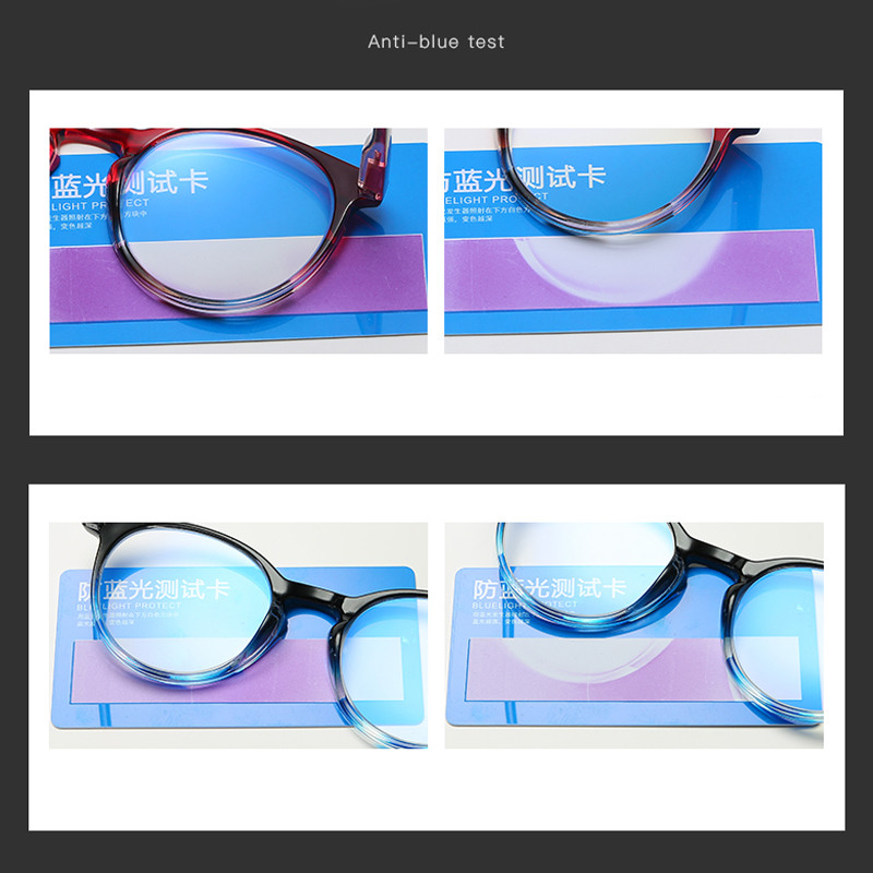 iboode Ochelari de lectură cu cadru rotund pentru bărbați, femei, ochelari de vedere optici pentru computer, hipermetropie, ochelari de lectură anti-lumină albastră Ochelari de vedere