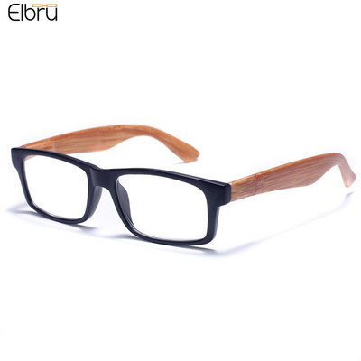 Elbru Woodgrain itin lengvi skaitymo akiniai kvadratiniai nuo nuovargio HD lęšiai Presbyopia akiniai moteriški vyriški akiniai Dioptrijos+1~+4