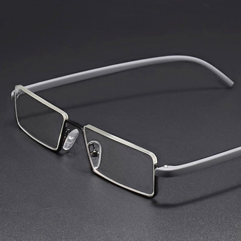Мъжки половин рамка удобни леки очила за четене Преносими модни унисекс очила Степен +1+1.5+2+2.5+3+3.5+4 очила за пресбиопия