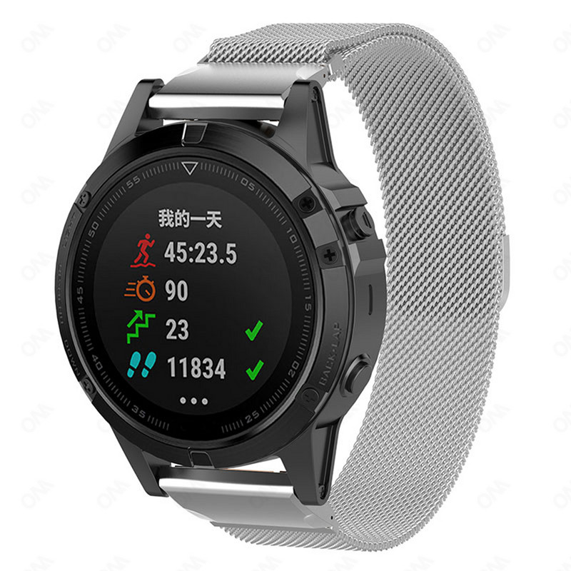 Milanese remen za Garmin Fenix 7 7X 7S 6 6X 6S Forerunner 955 255 Metalna magnetska narukvica Remen za sat Correa Quick Release Straps