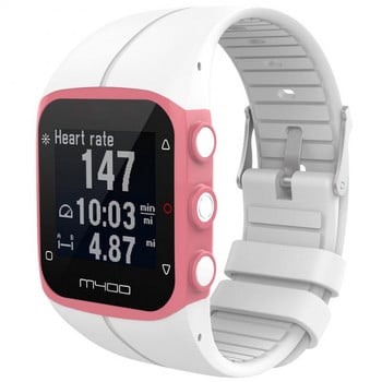 1 бр. Силиконова каишка за смяна на каишка за часовник за Polar M400 M430 Спортна гривна, каишки, аксесоари за смарт часовник, плътен цвят