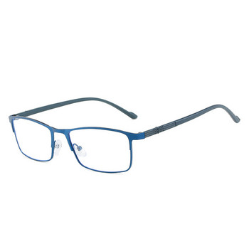 Ανδρικά γυαλιά ανάγνωσης Anti Blue Light Μεταλλικά γυαλιά πρεσβυωπίας μισού σκελετού για υπολογιστή με οπτικά γυαλιά οράσεως 1.5 2.5