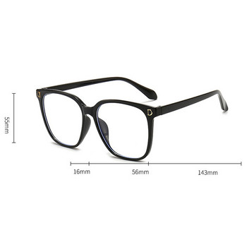 Νέο στυλ Unisex Finished Myopia Galsses Luxury Design Anti-Blue Near Sight Γυαλιά τετράγωνα υπερμεγέθη γυαλιά ανδρών Γυναικεία