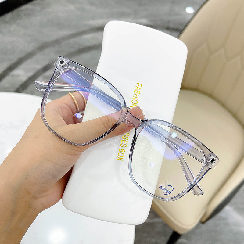 Novi stil Unisex završene kratkovidne naočale Luksuzni dizajn Anti-plave naočale za blizinu Kvadratne velike naočale za muškarce Žene