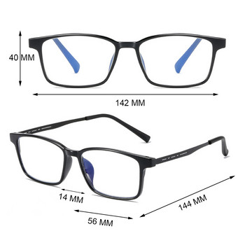 Ανδρικά γυαλιά ανάγνωσης από κράμα τιτανίου UVLAIK Ultralight TR90 Ανδρικά γυαλιά που μπλοκάρουν το μπλε φως Οπτικά γυαλιά οράσεως Σκελετός Γυναικεία τετράγωνα γυαλιά