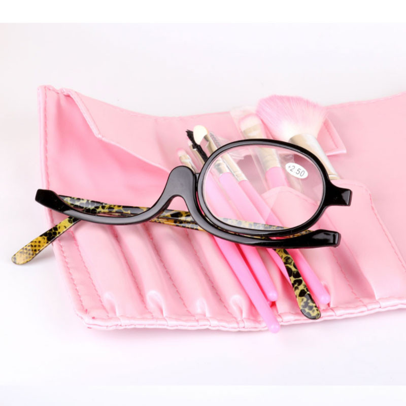 Νέα περιστρεφόμενα γυαλιά ανάγνωσης μακιγιάζ Γυναικεία γυαλιά διορατικότητας Φορητά γυαλιά πρεσβυωπίας Γυναικεία γυαλιά μεγέθυνσης