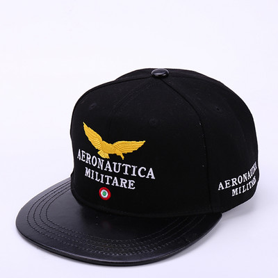Νέο Unisex Solid Snapback καπέλο Γυναικείο κεντημένο δέρμα PU Ρυθμιζόμενο καπέλο φορτηγού Ανδρικά Αθλητικά καπέλα Μπέιζμπολ
