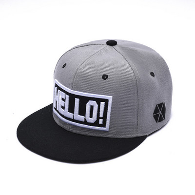 Νέο Unisex Solid Snapback καπέλο Γυναικείο κεντημένο δέρμα PU Ρυθμιζόμενο καπέλο φορτηγού Ανδρικά Αθλητικά καπέλα Μπέιζμπολ