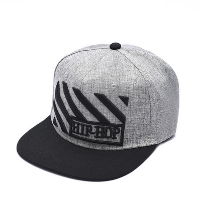 Νέο Unisex Solid Snapback καπέλο Γυναικείο κεντημένο δέρμα PU Ρυθμιζόμενο καπέλο φορτηγού Ανδρικά Αθλητικά καπέλα Μπέιζμπολ