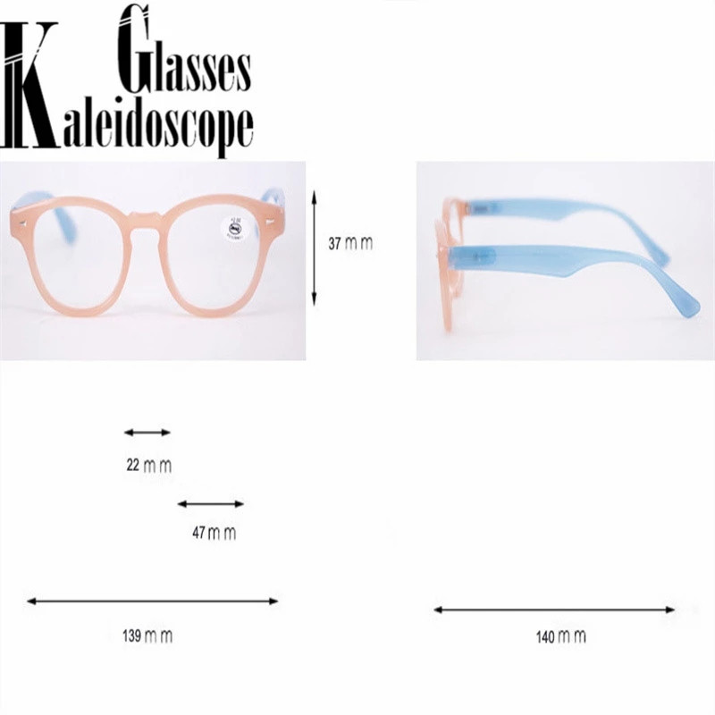 Modne naočale za čitanje za žene Nova stakla za čitanje za muškarce četvrtaste naočale za dalekovidnost Šareni prugasti okvir Dioptrija +1,5 +2,5 +3,0