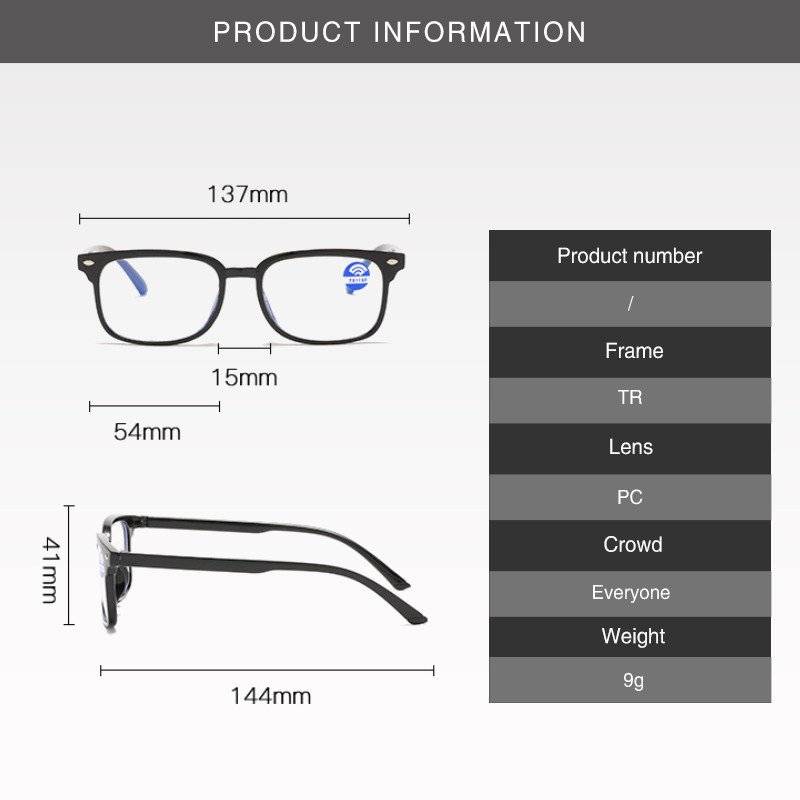 Modne naočale za čitanje za muškarce i žene Super lagane protiv umora Jednostavne za nošenje +0 +100 +150 +200 +250 +300 +350 +400