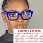 Anti Blue Light Olvasás Nagyító Szemüvegek Átlátszó Számítógép Klasszikus Rivet Square Női Szemüvegek Szemüvegek Távollátás