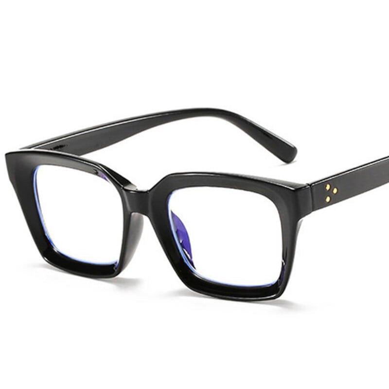 Anti Blue Light Olvasás Nagyító Szemüvegek Átlátszó Számítógép Klasszikus Rivet Square Női Szemüvegek Szemüvegek Távollátás