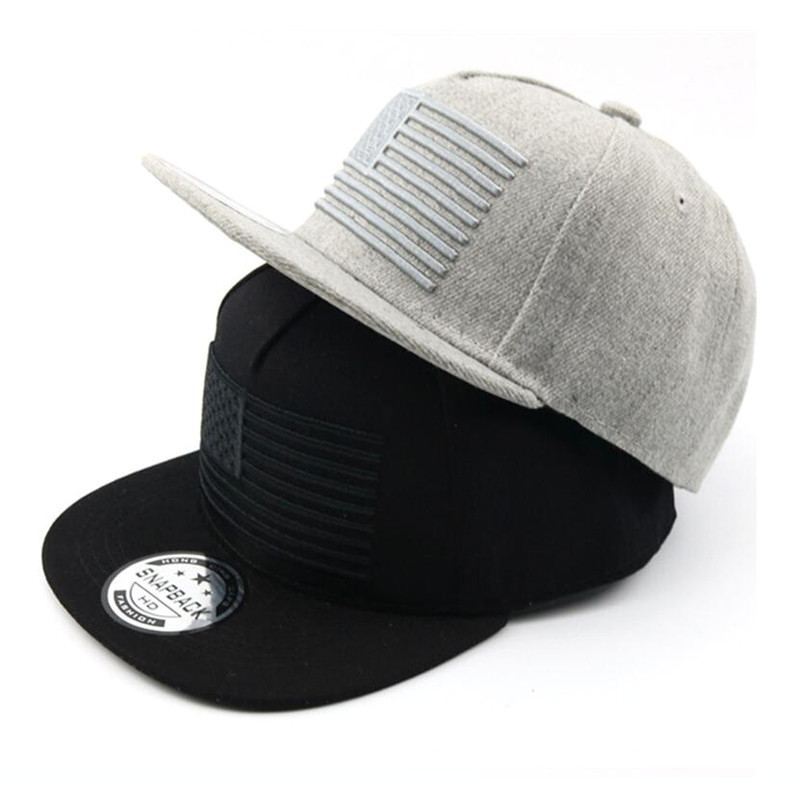 Nová vysoko kvalitná vyšívaná baseballová čiapka s americkou vlajkou, hviezdami a pruhmi, unisex snapback čiapky, hip hop, plochá skateboardová čiapka