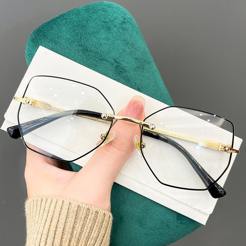 „Ahora Plygon“ berėmiai skaitymo akiniai moterims ir vyrams Metaliniai „Anti Blue Light Shade“ akiniai nuo saulės Presbyopical akiniai +1,0...+4,0