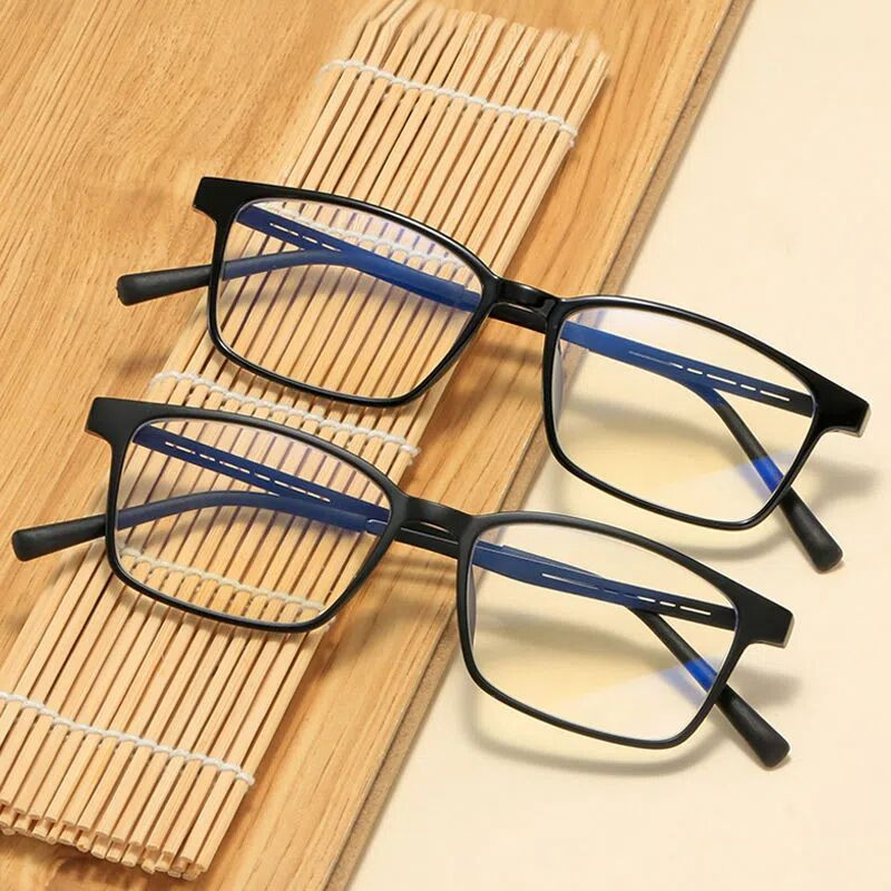 Naočale za čitanje protiv plave svjetlosti od čistog titana Ženske muške modne TR90 Izuzetno lagane računalne naočale kvadratnog okvira +1,0 do +4,0
