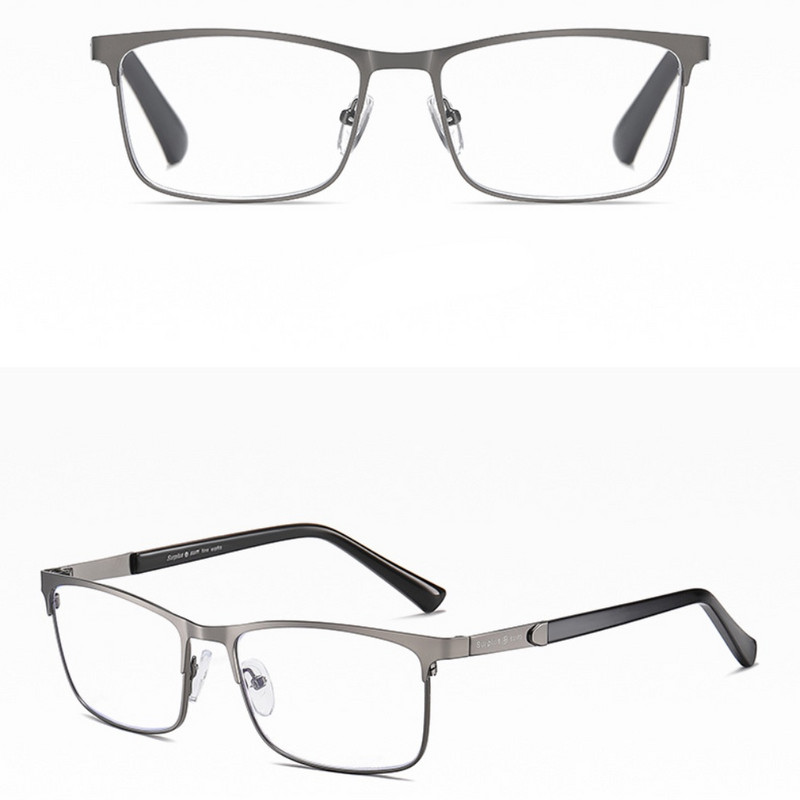 Ανδρικά επαγγελματικά γυαλιά ανάγνωσης FG από ανοξείδωτο χάλυβα για ανδρικά γυαλιά ανάγνωσης πρεσβυωπίας +1,0 έως +4,0
