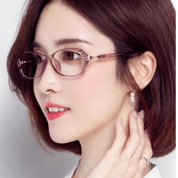 Ahora Lady\'s Anti Blue Light Glasses Reading Frame Jelly Fashin Polygon Computer Presbyopia Eyeglasses Googles 0+1.0to+4.0