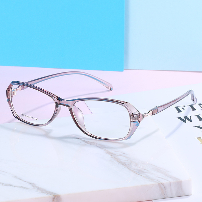 Ahora Lady's Anti Blue Light okvir za naočale za čitanje Jelly Fashin Polygon Računalne naočale za dalekovidnost Googles 0+1.0to+4.0