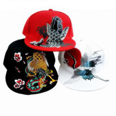 Outood Vīriešu 5 paneļu plakana banknotes snapback cepures Vīrieši Sievietēm 3D dzīvnieku izšuvumi trucker cepure Hip hop Sporta cepure Gorras