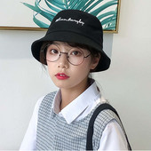 Broderie cu litere, unisex, găleată, șapcă de pescar de vară, pălărie de soare Panama în aer liber, bărbați, femei, pălărie de pescar hip hop