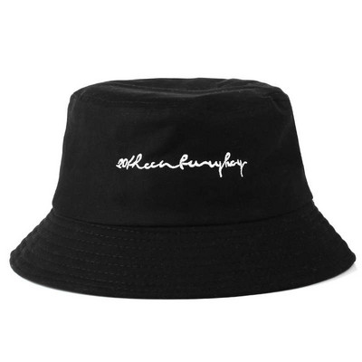 Broderie cu litere, unisex, găleată, șapcă de pescar de vară, pălărie de soare Panama în aer liber, bărbați, femei, pălărie de pescar hip hop