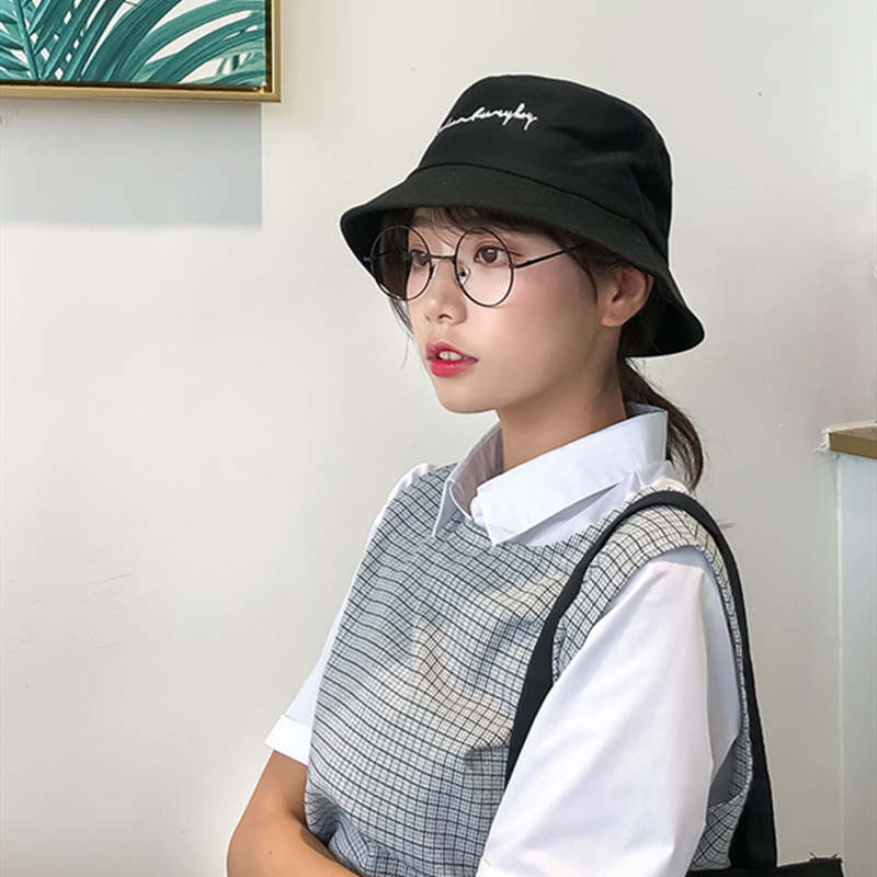 Broderie cu litere, unisex, găleată, șapcă de pescar de vară, pălărie de soare Panama în aer liber, bărbați, femei, pălărie de pescar hip hop