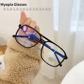 Nauji Unisex kvadratiniai trumparegystės akiniai vyrams, moteriški akiniai PC rėmeliai, paprasti akiniai trumparegių akinių akiniai -1,0 -2,5 -1,5