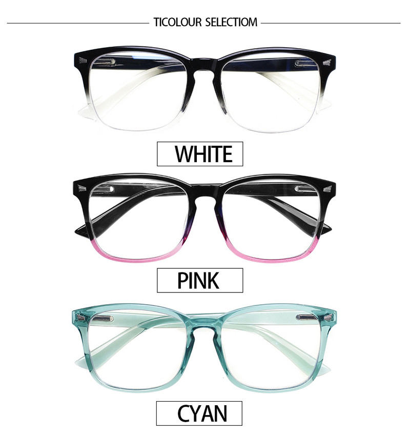 CLASAGA Κλασικά γυαλιά ανάγνωσης για γυναίκες και άνδρες με ανοιξιάτικο ορθογώνιο φακό HD +1+1,5+2+2,5+3+3,5+4+~+6