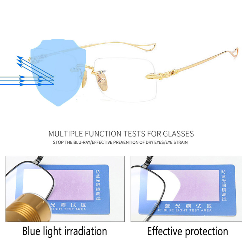 Nove naočale za čitanje bez plavog svjetla za 2022., muškarci, žene, naočale za dalekovidnost Fleksibilne ultralake naočale bez okvira