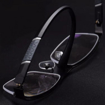 Νέα μόδα επαγγελματικά γυαλιά ανάγνωσης ανδρικά γυναικεία γυαλιά γραφείου μισού σκελετού Διόπτρες +1,0 +1,5 +2,0 +2,5 +3,0 +3,5 +4,0