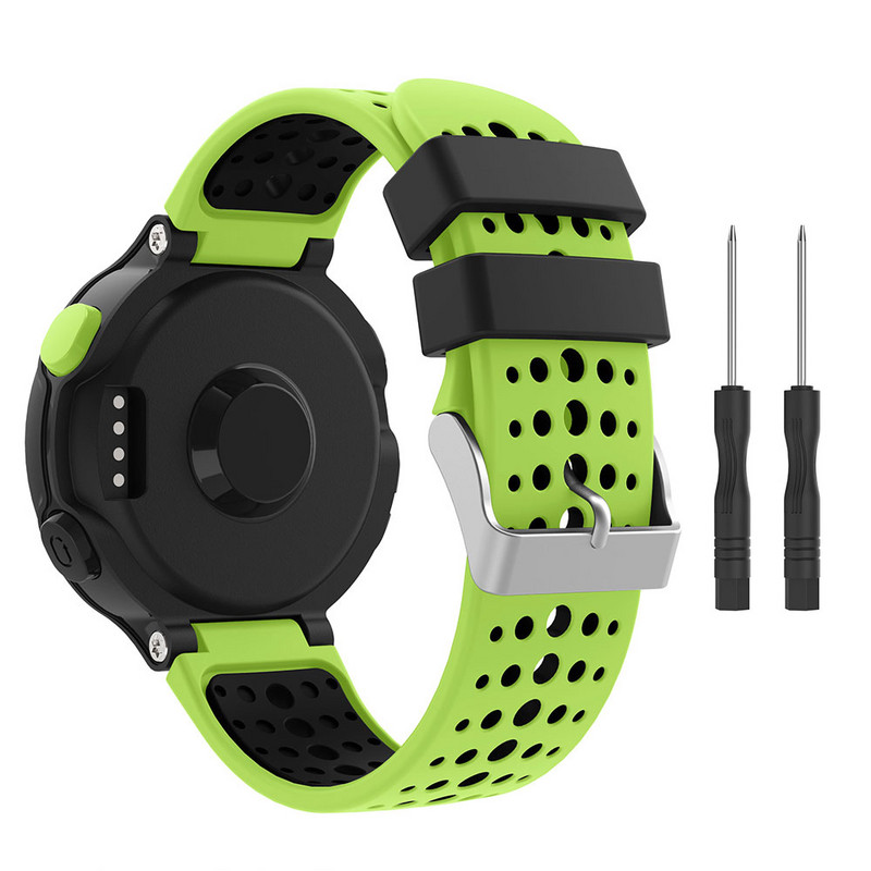 Silikonski remen za sat za Garmin Forerunner 235 220 230 620 630 735Xt Smartwatch Remen za sat Zamjena za ručni zglob Narukvica prozračna