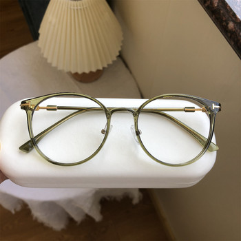 Πολυτελή γυαλιά Myopia για Γυναικεία Μόδα Deisgn Στρογγυλό πλαίσιο Γυαλιά υπολογιστή Ανδρικά Γυναικεία Αντι-μπλε γυαλιά κοντινής όρασης