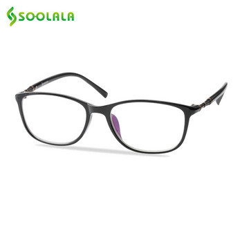 SOOLALA Извънгабаритни очила за четене TR90 Жени Мъже Рамка за очила с прозрачни лещи с пълна рамка Дамски очила за четене +0,5 0,75 до 4,0