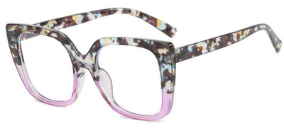 Rainbow Ogroman četvrtasti okvir za naočale za čitanje Ženska modna luksuzna marka Dioptrijske naočale s velikim okvirom Ženske dalekovidne +3 +4