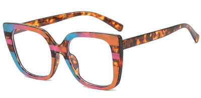 Rainbow Ogroman četvrtasti okvir za naočale za čitanje Ženska modna luksuzna marka Dioptrijske naočale s velikim okvirom Ženske dalekovidne +3 +4