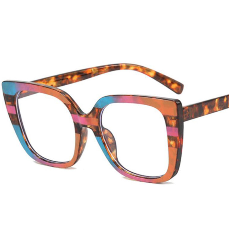 Rainbow Ogroman četvrtasti okvir za naočale za čitanje Ženska modna luksuzna marka Dioptrijske naočale s velikim okvirom Ženske dalekovidne +3 +4