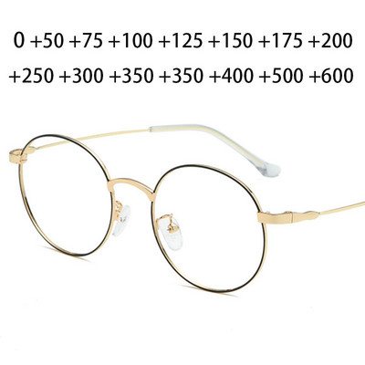Women Round Magnifier Reading Glasses Man Smalll Eyeglasses Diopter Lenses +0.5 +1 +1.5 +2 +2.5 +3 +3.5 +4 +4.5 +5 +6