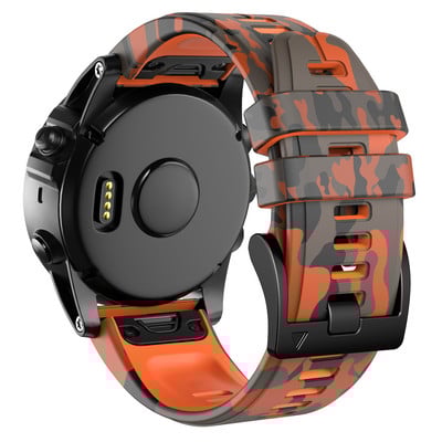 22 26 mm greito pritaikymo kamufliažinio silikoninio laikrodžio dirželis, skirtas Garmin Fenix 7 7X 5 5XPlus 6X 6Pro Epix 935 Enduro2 išmaniojo laikrodžio apyrankė
