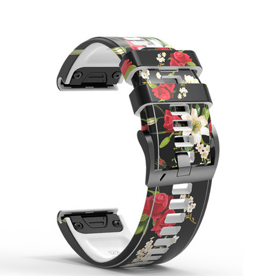 22 26 mm greito pritaikymo kamufliažinio silikoninio laikrodžio dirželis, skirtas Garmin Fenix 7 7X 5 5XPlus 6X 6Pro Epix 935 Enduro2 išmaniojo laikrodžio apyrankė