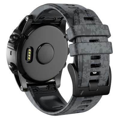 22 26 mm greito pritaikymo kamufliažinio silikoninio laikrodžio dirželis, skirtas Garmin Fenix 7 7X 5 5XPlus 6X 6Pro Epix 935 Enduro2 išmaniojo laikrodžio apyrankė
