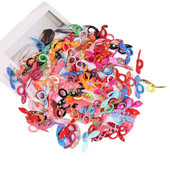 Inel de păr urechi de iepure în stil coreean frânghie de păr Accesorii de păr urechi de iepuraș inel de păr cu fundă/copii și adulți