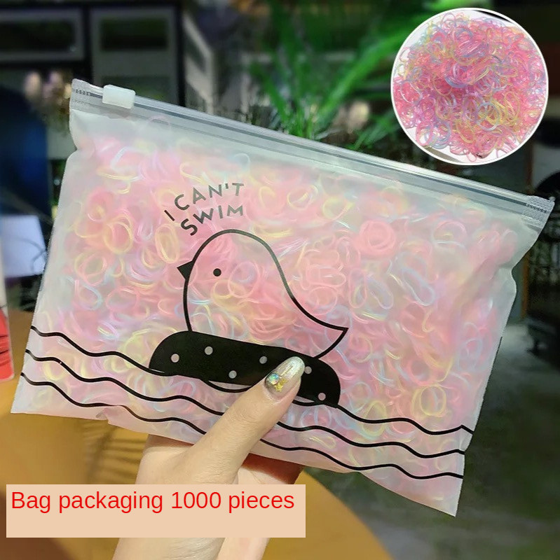 2000 Dječja svježa kosa Uže Kravata za kosu Jednokratna gumica Ženska užeta za kosu Prsten za kosu