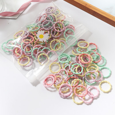 100Gb/komplekts Meiteņu Candy Color Matu Lentes Meiteņu Matu Aksesuāri Elastīga Gumijas Lenta Matu lente Bērnu Zirgastes Lentes