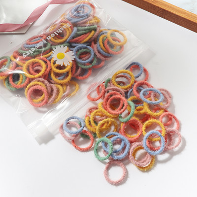 100Gb/komplekts Meiteņu Candy Color Matu Lentes Meiteņu Matu Aksesuāri Elastīga Gumijas Lenta Matu lente Bērnu Zirgastes Lentes