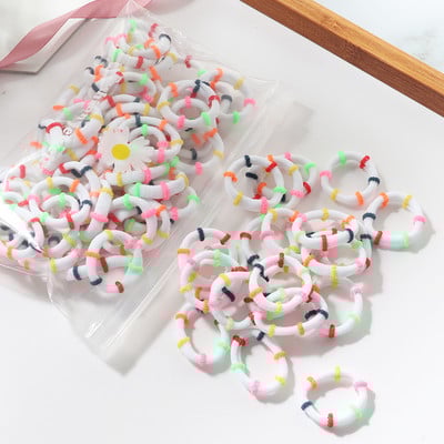 100Gb/komplekts Meiteņu Candy Color Matu Lentes Meiteņu Matu Aksesuāri Elastīga Gumijas Lenta Matu lente Bērnu Zirgastes Lentes