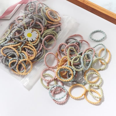 100Gb/komplekts Meiteņu Candy Color Matu Lentes Meiteņu Matu Aksesuāri Elastīga Gumijas Lenta Matu lente Bērnu Zirgastes Lentes