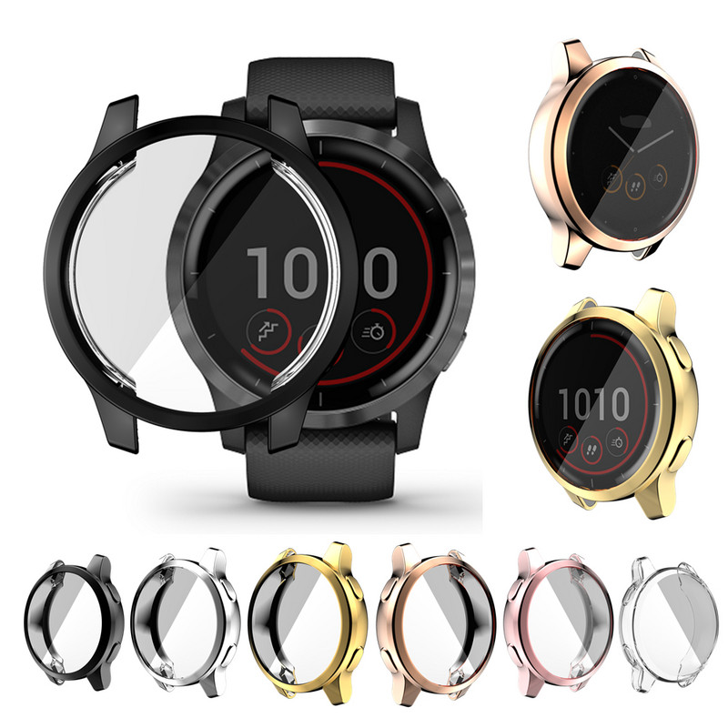Husă de protecție din silicon pentru Garmin Venu 2 Plus 2S Carcasă de protecție pentru cadru pentru Garmin Vivoactive 4S / 4 Bara de protecție pentru ceas inteligent